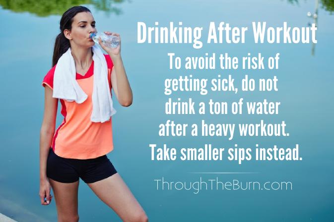 Drinking After A Workout Tip