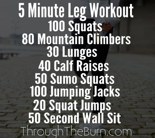 5 Minute Leg Workout