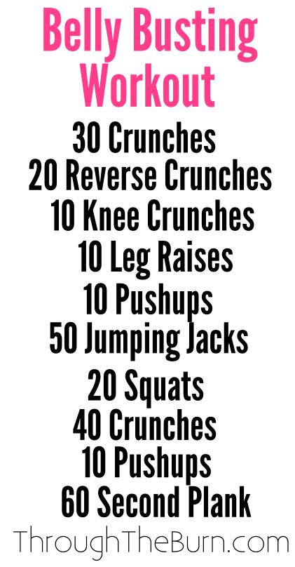 Belly Busting Workout