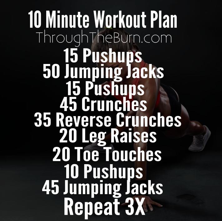 10 Minute Workout Plan