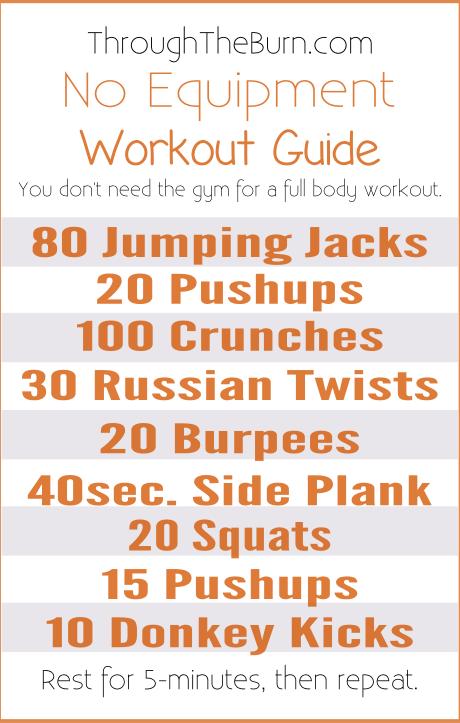 No Equipment Workout Guide