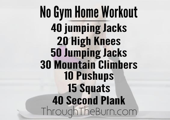 No Gym Home Workout Plan
