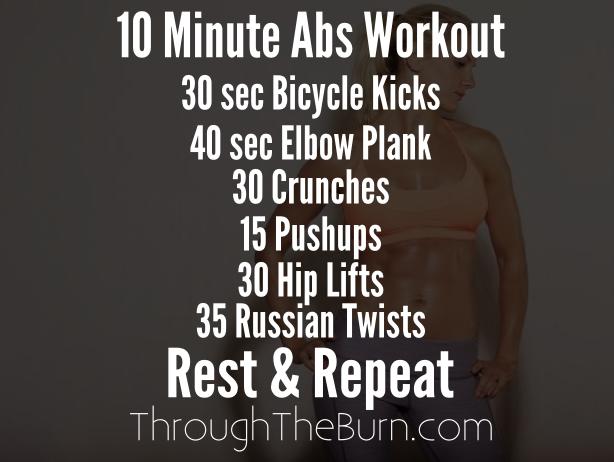 10 minute abs workout