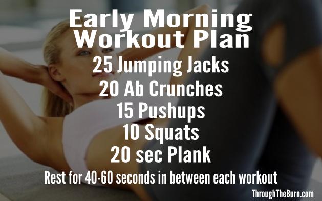 Early Morning Workout Plan