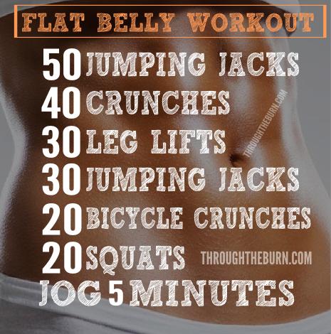 flat tummy workout
